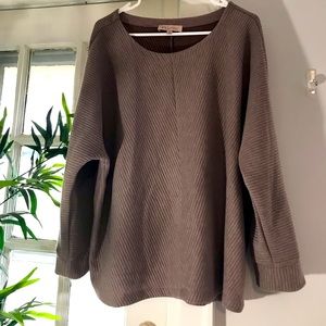 NWOT Philosophy taupe tunic sweater